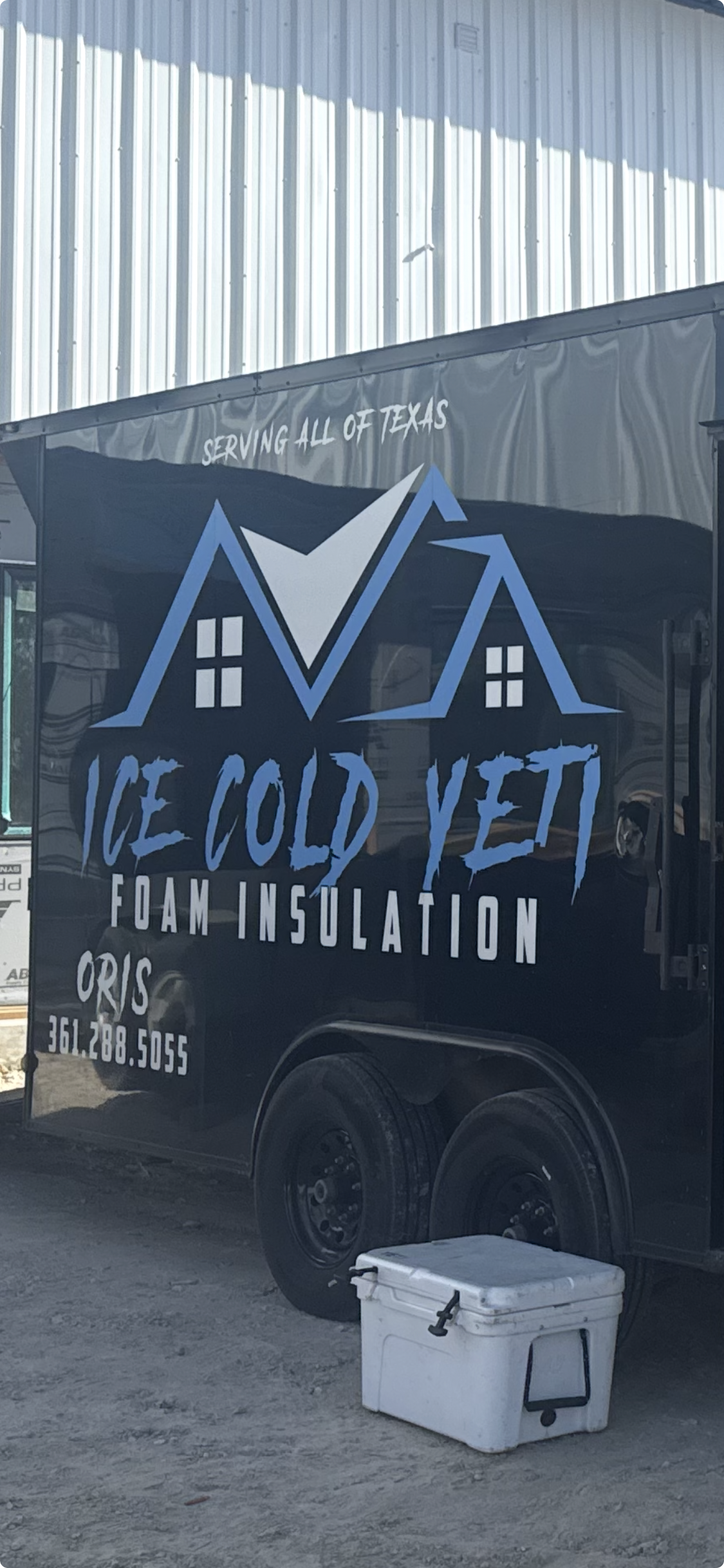 Ice Cold Yeti trailer photographed in Corpus Christi